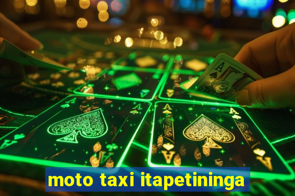 moto taxi itapetininga